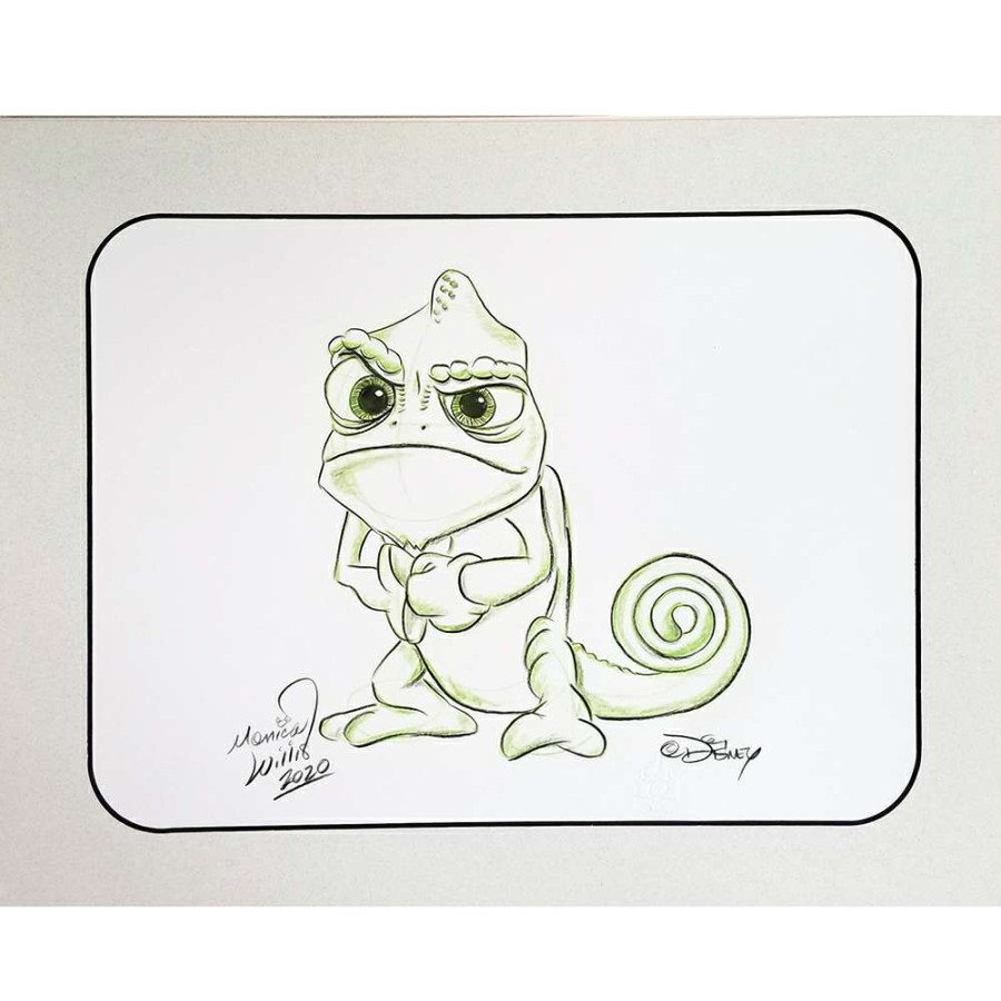 Prints And Signs * | Disney Customized Artist Sketch 1 Character Tangled Pascal Free Delivery