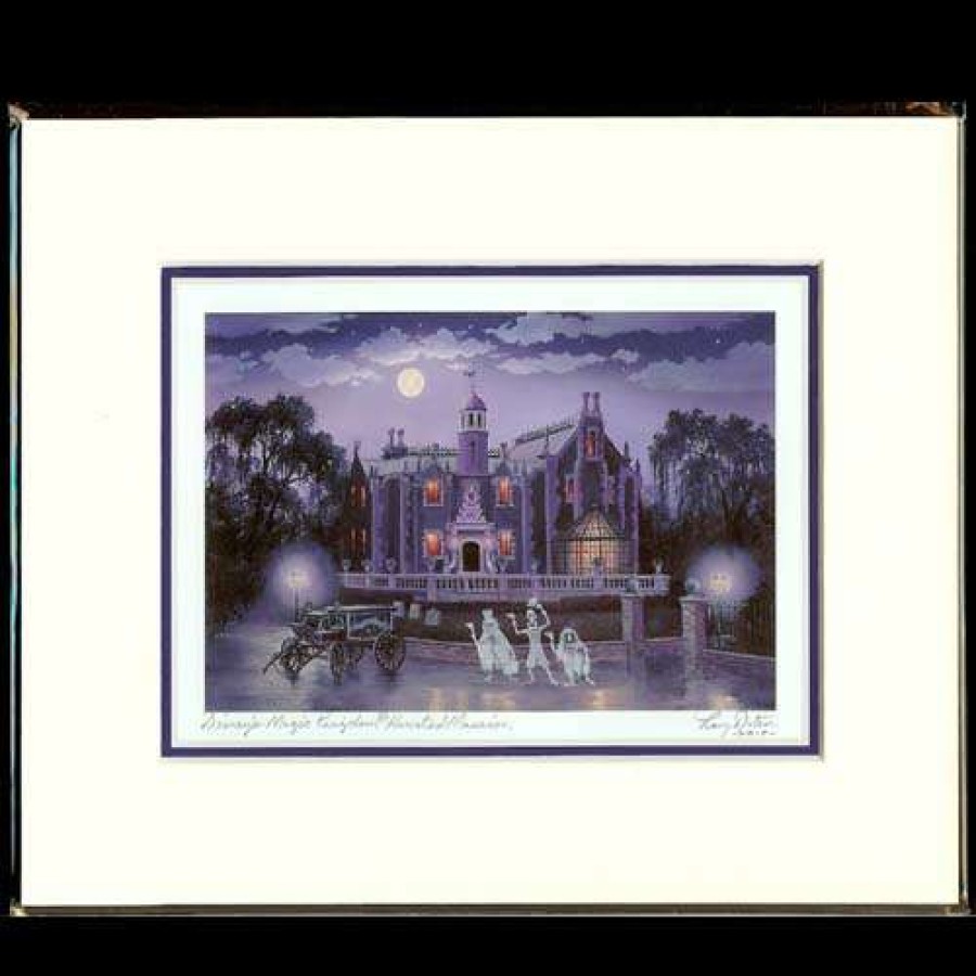 Prints And Signs * | Disney Artist Print Larry Dotson Disney'S Magic Kingdom Haunted Mansion Cheap