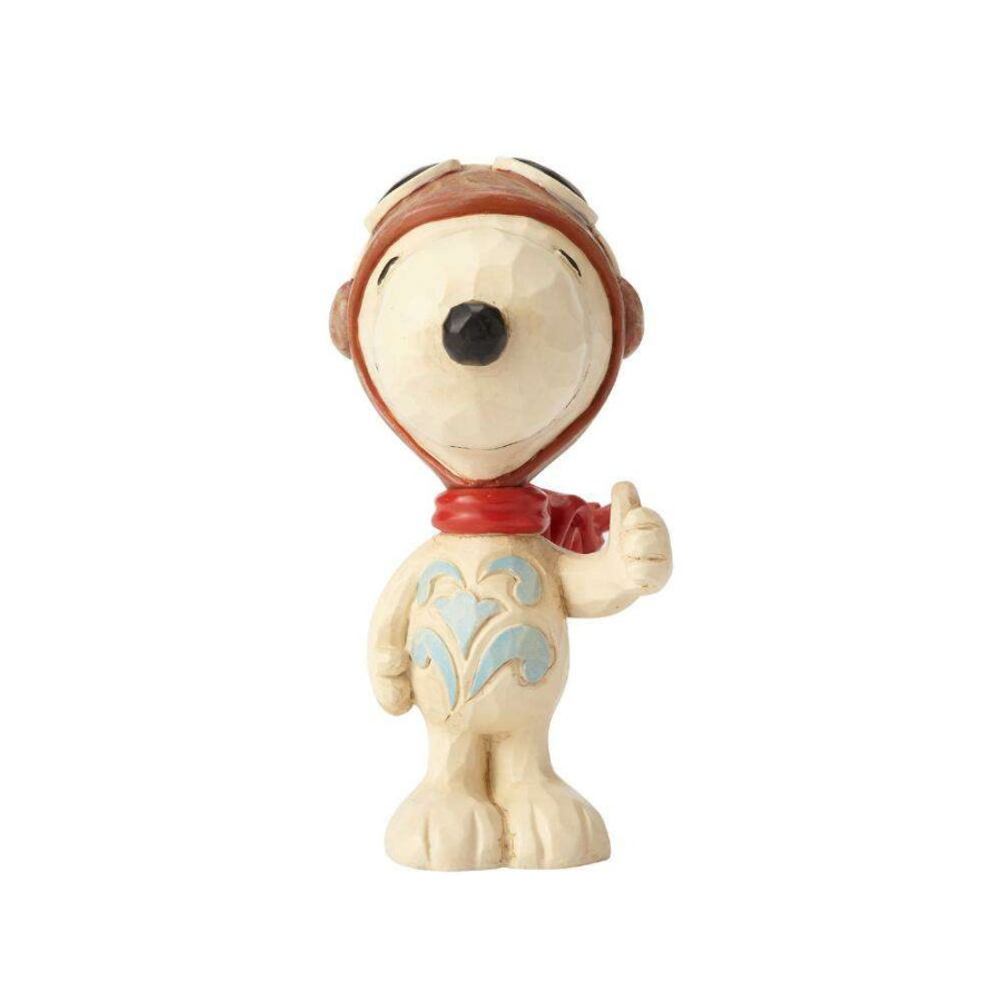 Figures & Figurines * | Disney Shop Peanuts By Jim Shore Snoopy Flying Ace Mini