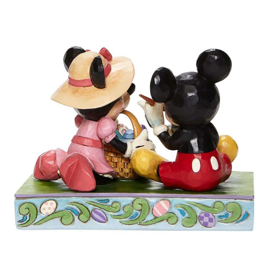 Figures & Figurines * | Disney Traditions By Jim Shore Mickey And Minnie Decorating Eggs 6008319 Discount Online