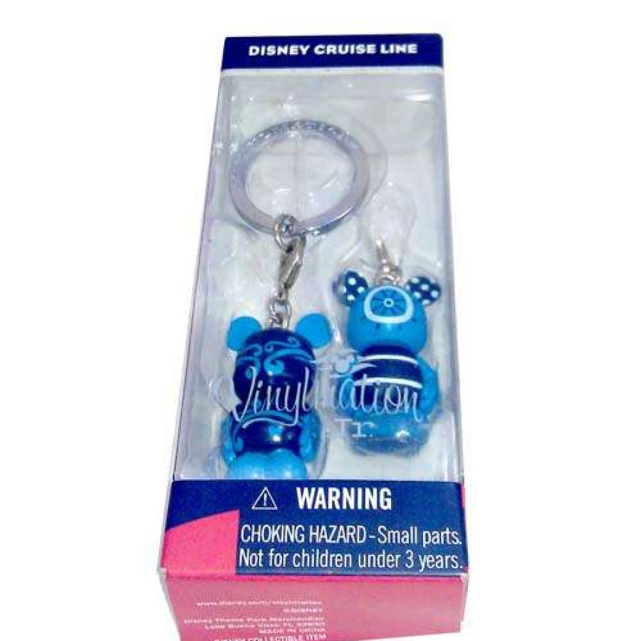 Figures & Figurines * | Best-Selling Disney Vinylmation Jr. Keychain Figure Cruise Line Blue On Blue