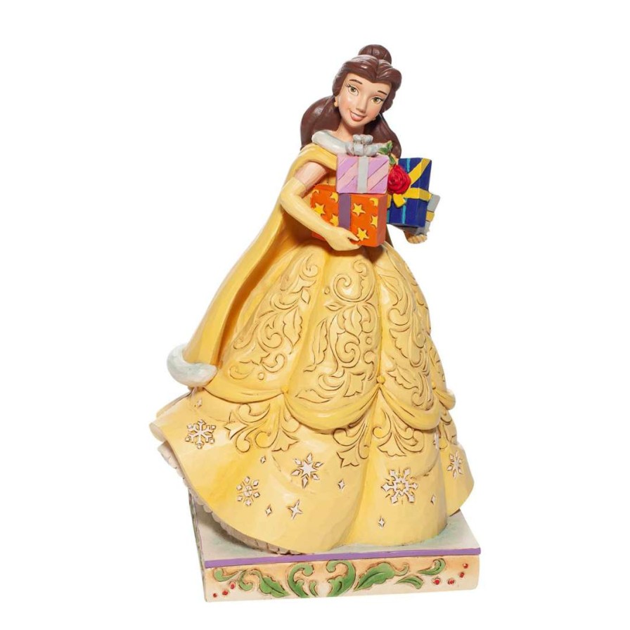 Figures & Figurines * | Disney Traditions By Jim Shore Christmas Belle Reliable Quality