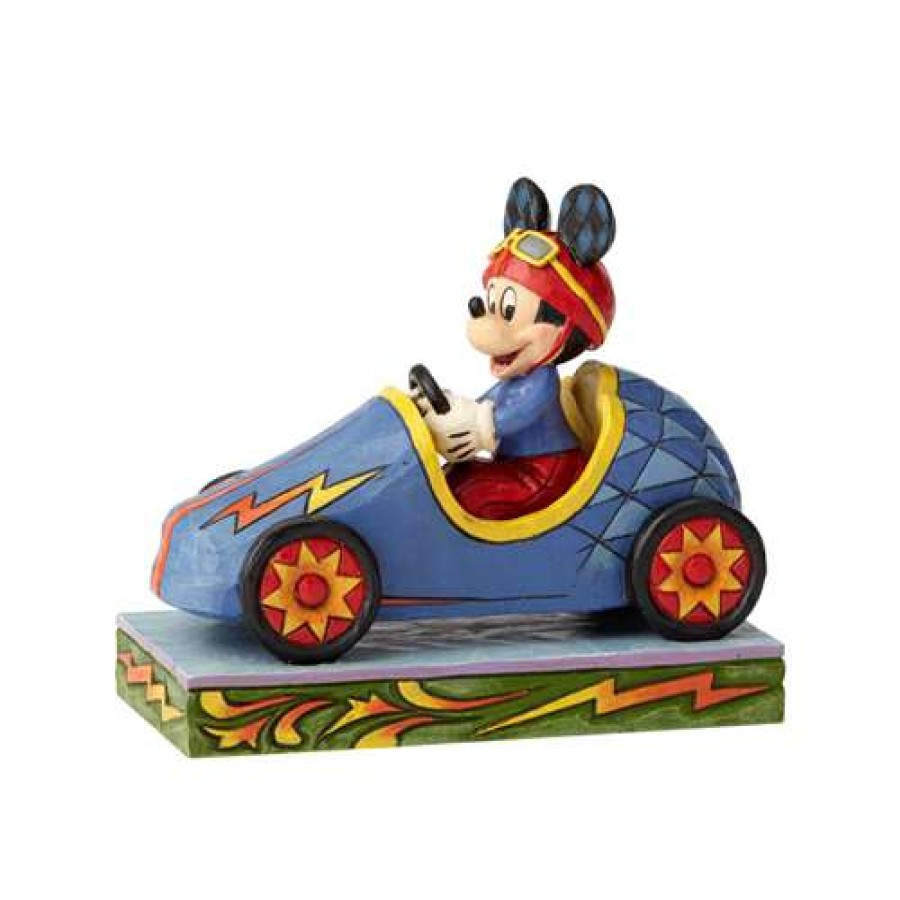 Figures & Figurines * | Hot Sale Disney Traditions By Jim Shore Soap Box Derby Mickey 6000974