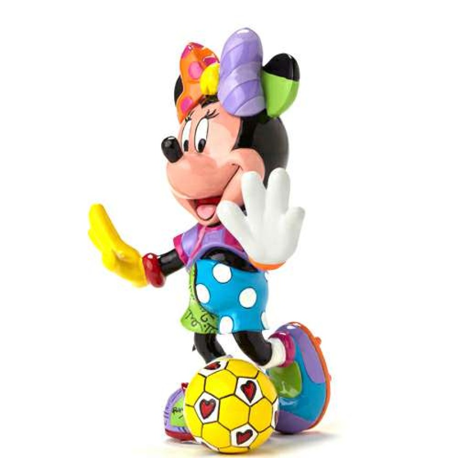 Figures & Figurines * | Disney By Britto Figure Minnie Soccer Special Offers