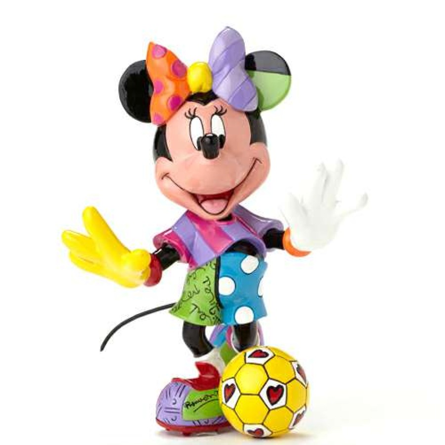 Figures & Figurines * | Disney By Britto Figure Minnie Soccer Special Offers