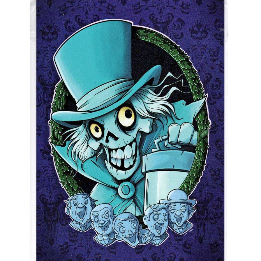 Prints And Signs * | Original Disney Postcard Chris Uminga Hatbox Ghost And His Fiends