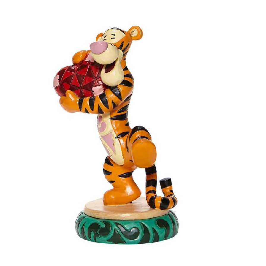 Figures & Figurines * | Disney Traditions By Jim Shore Tigger Holding A Heart Free Delivery