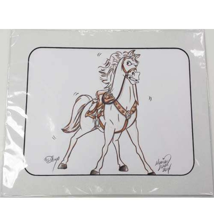 Prints And Signs * | Disney Customized Artist Sketch 1 Character Rapunzel Maximus The Stallion Free Delivery