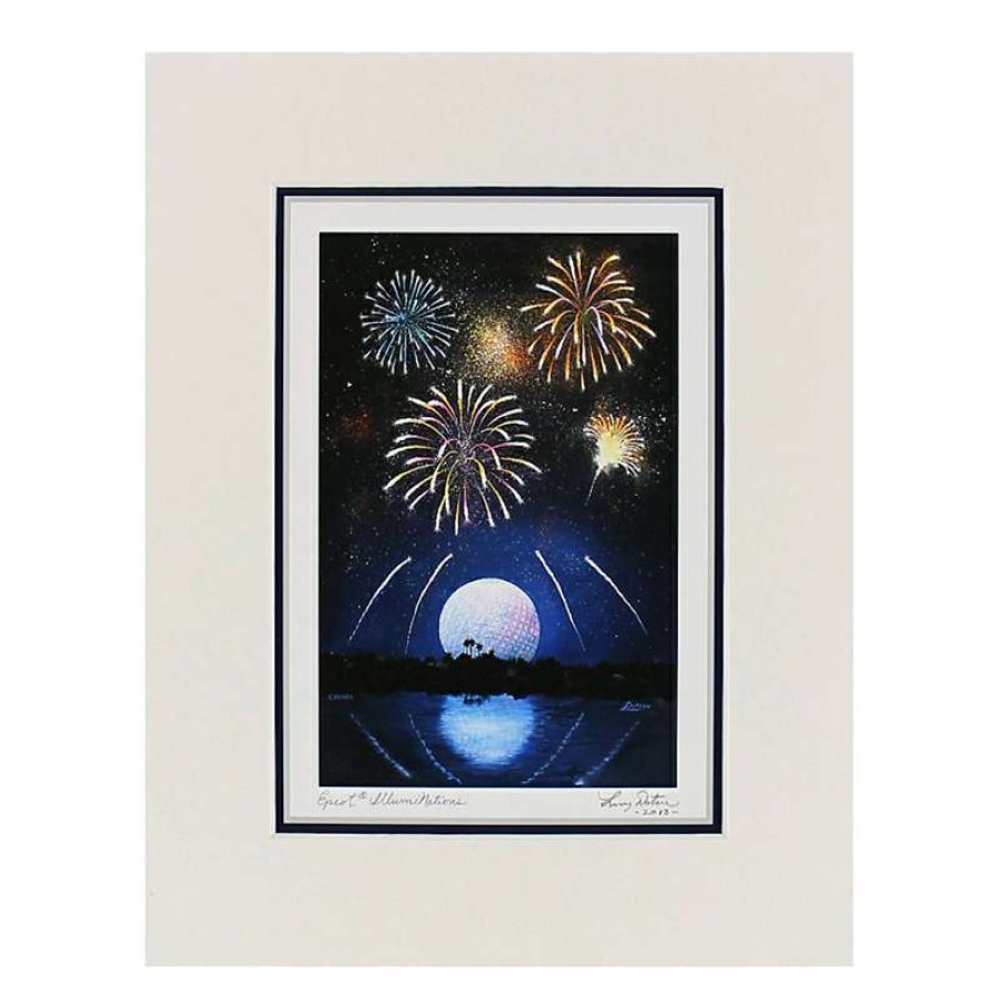 Prints And Signs * | Best Sellers Disney Artist Print Larry Dotson Epcot Illuminations