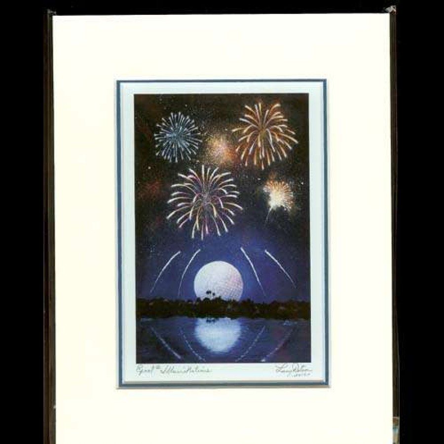 Prints And Signs * | Best Sellers Disney Artist Print Larry Dotson Epcot Illuminations