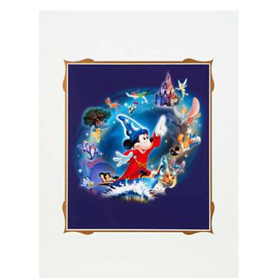 Prints And Signs * | Best Sellers Disney Deluxe Print Sorcerer Mickey "Magic Lives"