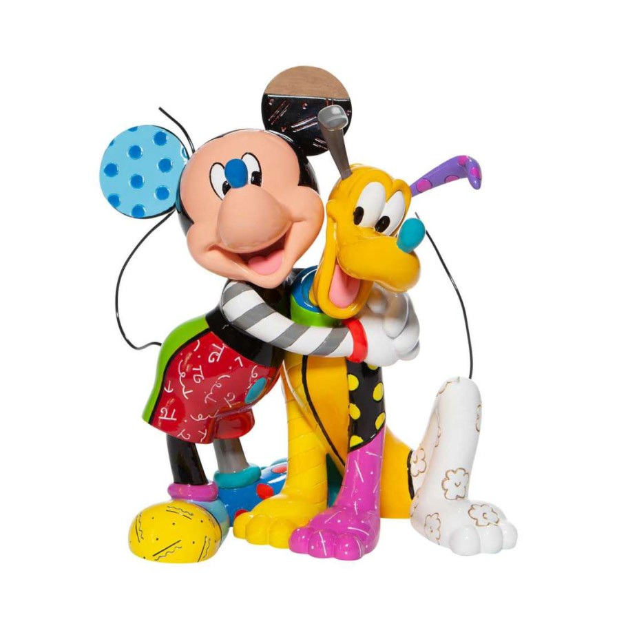 Figures & Figurines * | Disney By Britto Figure Micky And Pluto 8" Less Expensive