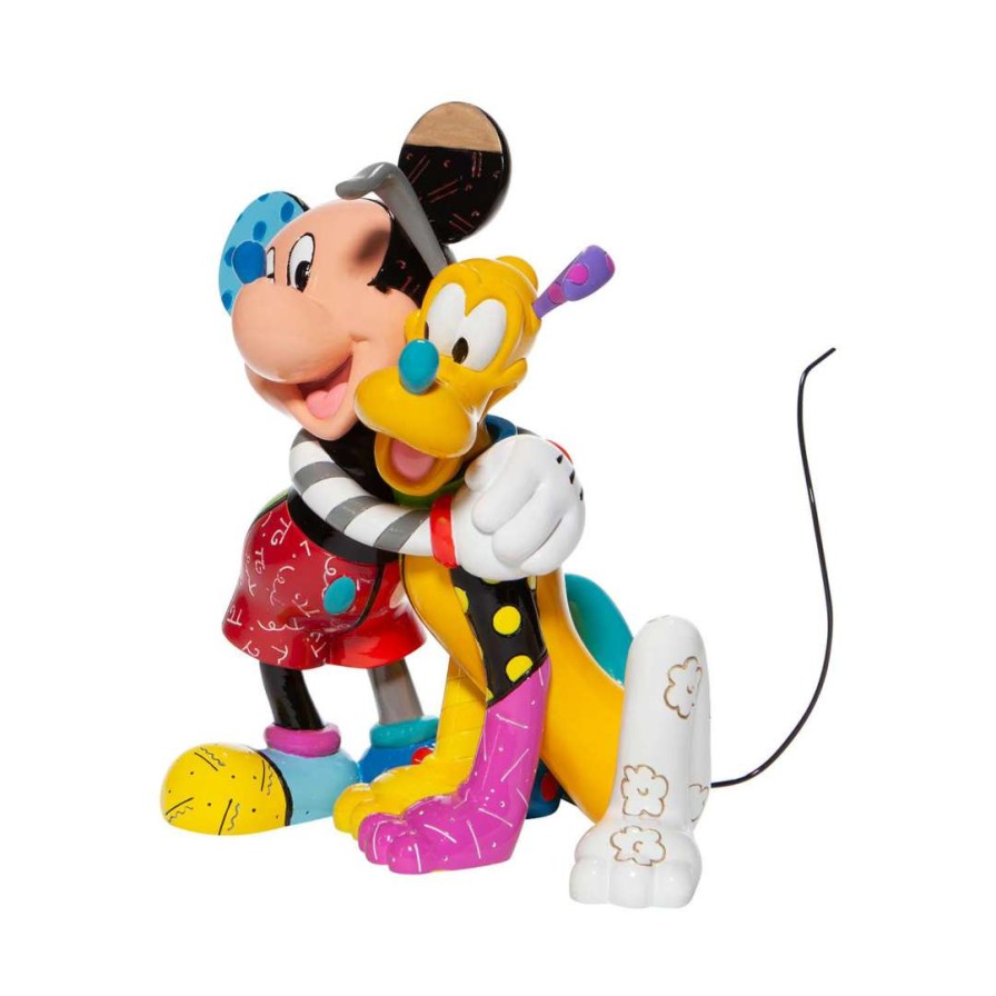 Figures & Figurines * | Disney By Britto Figure Micky And Pluto 8" Less Expensive