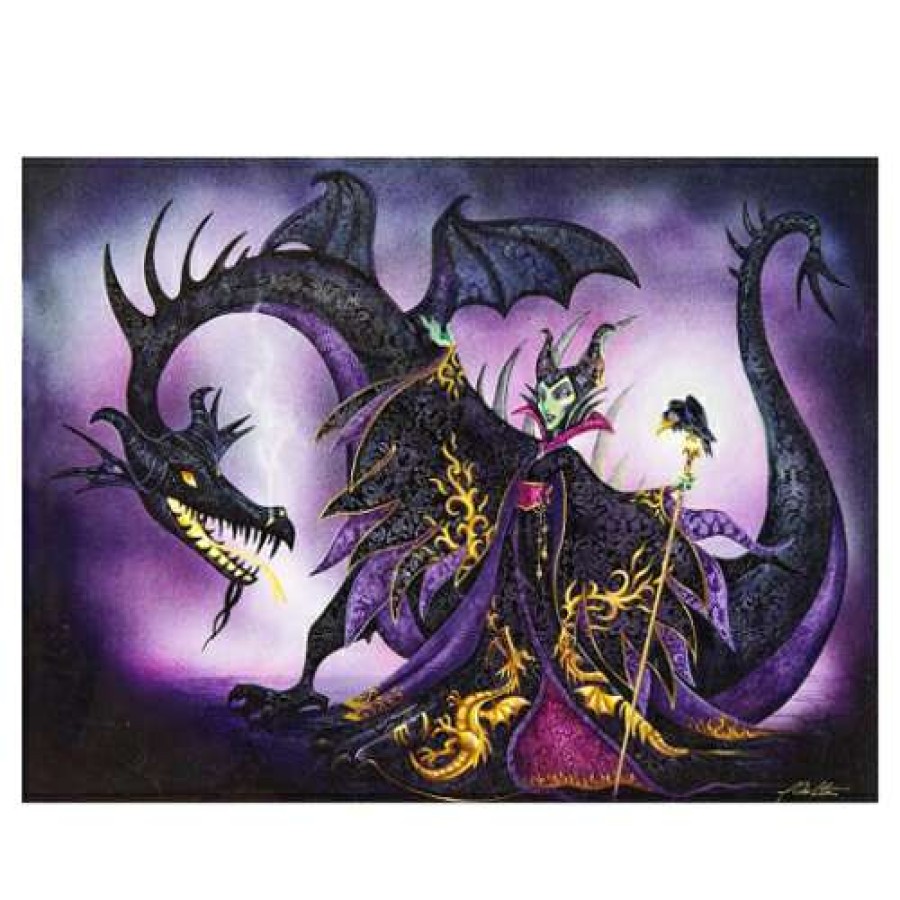 Prints And Signs * | Online Sales Disney Postcard Maleficent Dragon All The Power By John Coulter