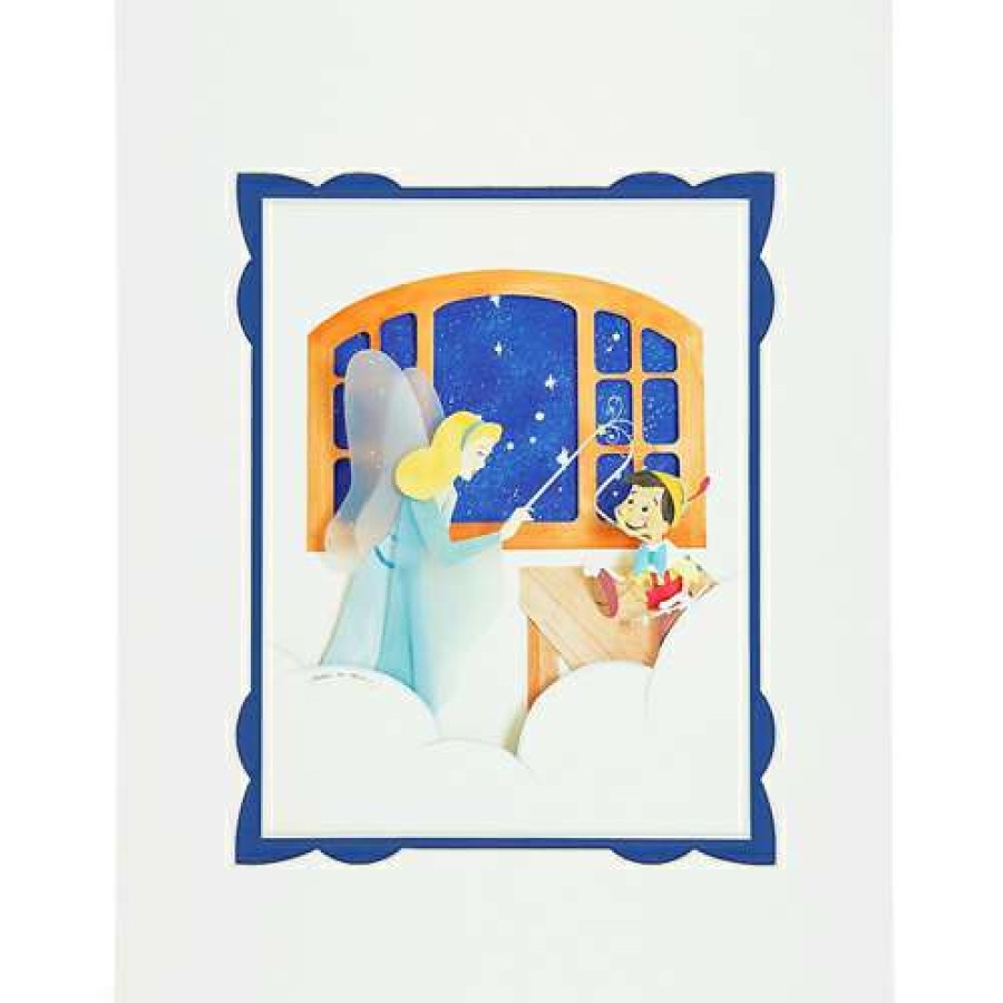 Prints And Signs * | Reliable Quality Disney Deluxe Artist Print Pinocchio & Blue Fairy By Jackie Huang