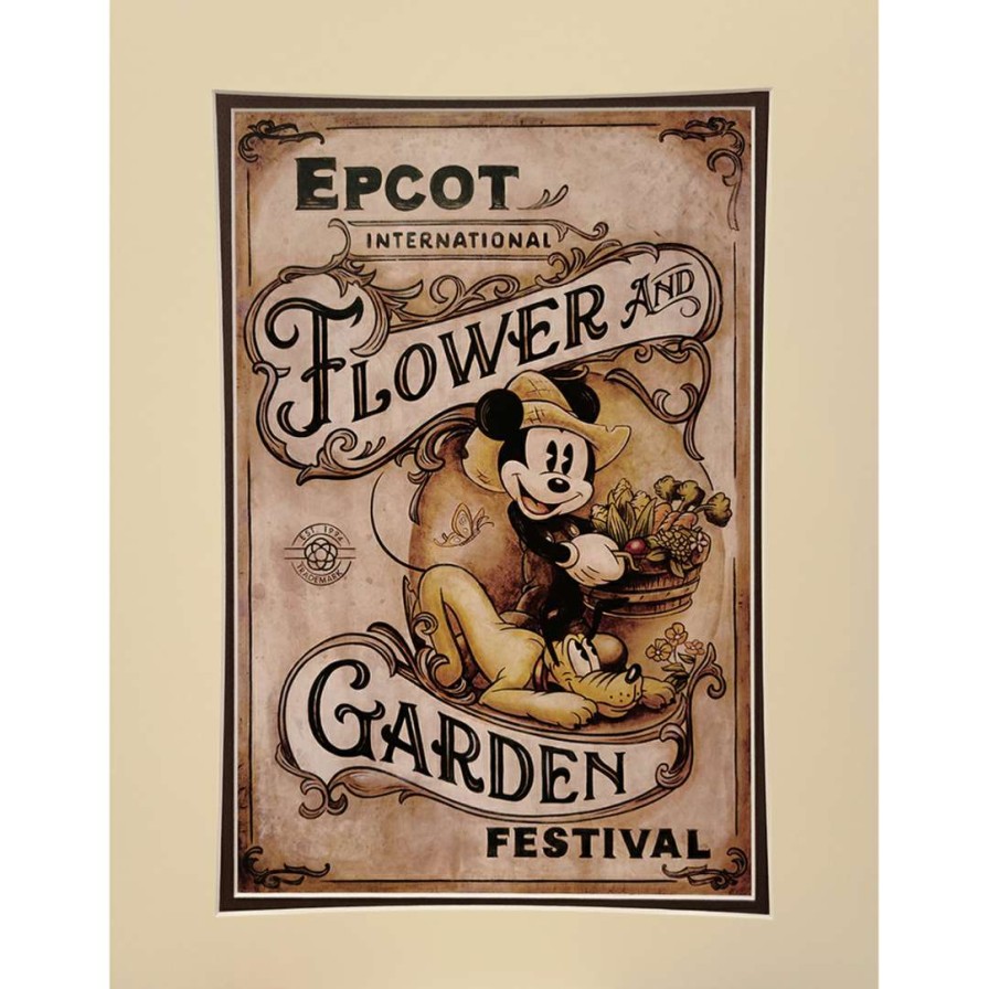 Prints And Signs * | Flash Sale Disney Artist Print Darren Wilson Vintage Flower And Garden 2019