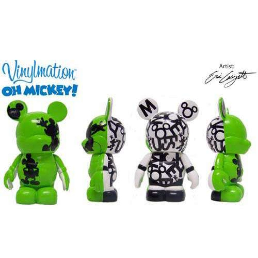 Figures & Figurines * | Cut Price Disney Vinylmation Figure Oh Mickey! Green + Jr.