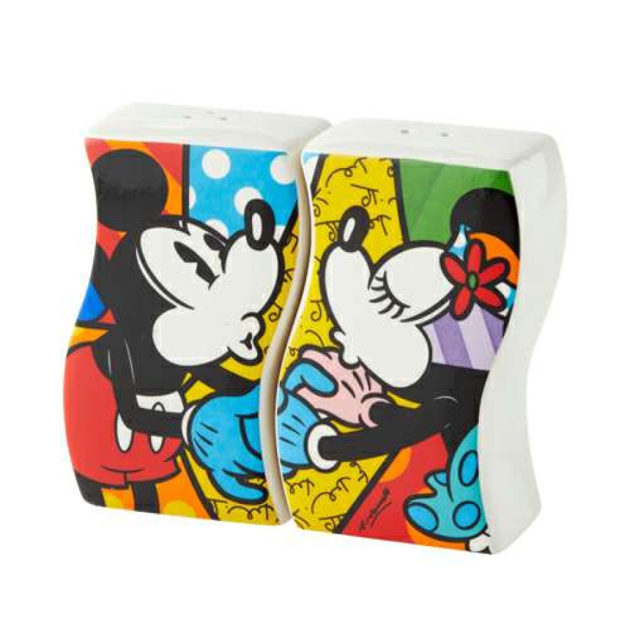 Figures & Figurines * | Disney By Britto Mickey And Minnie Salt And Pepper Shaker Set Top Sell