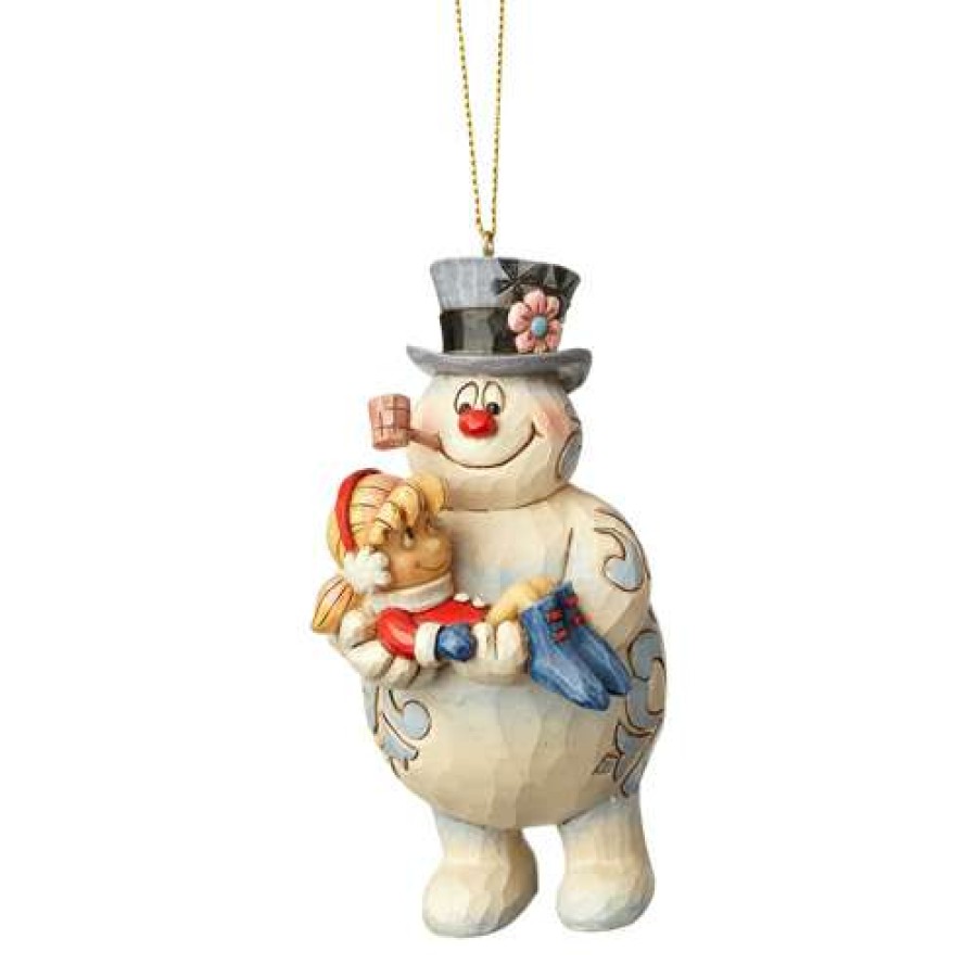 Figures & Figurines * | Disney Online Frosty The Snowman Ornament By Jim Shore Frosty Holding Karen