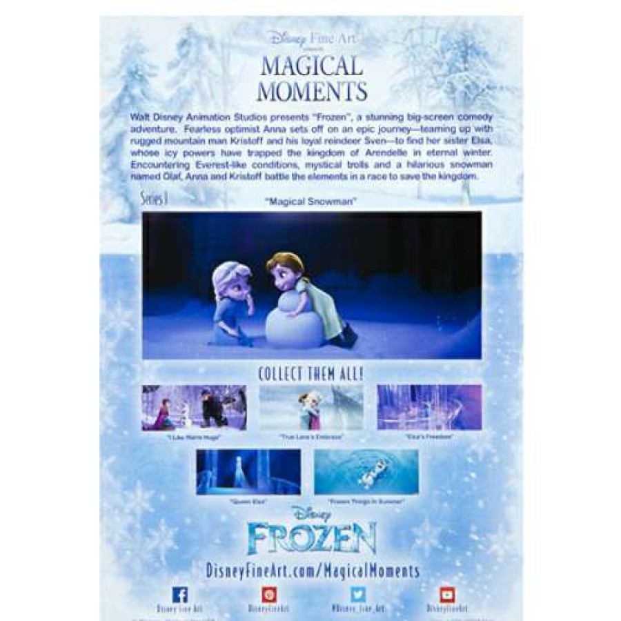 Prints And Signs * | Shop Disney Deluxe Print Frozen Magical Moments Magical Snowman