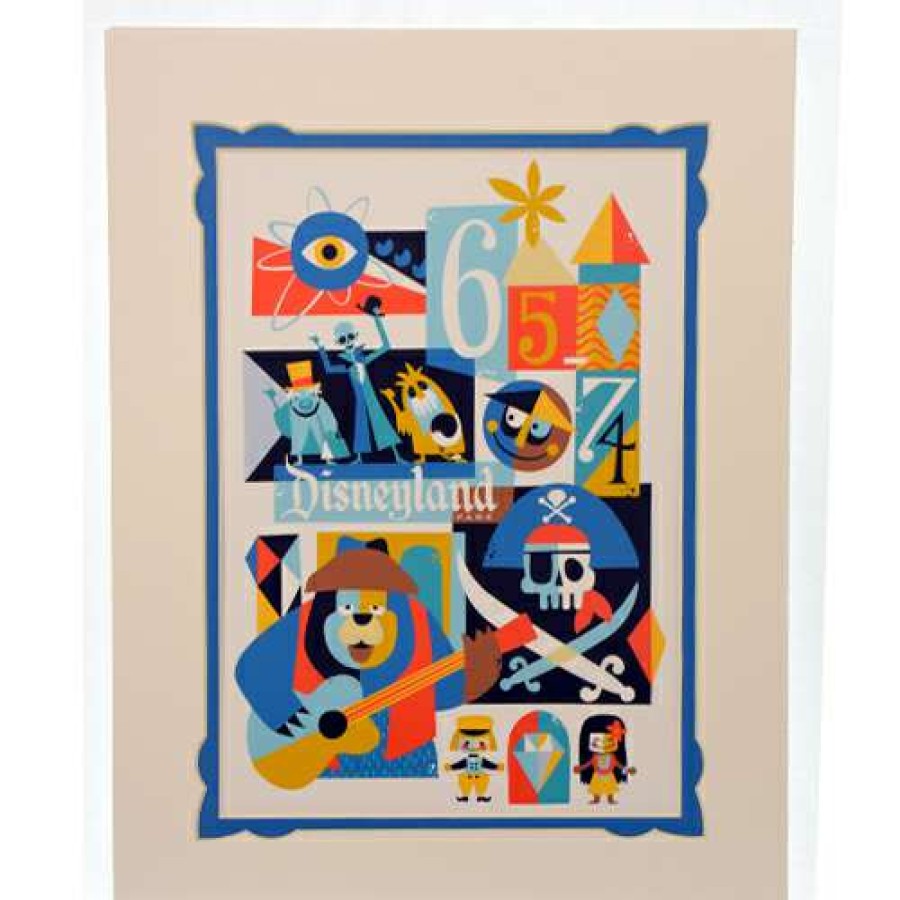 Prints And Signs * | Top Sellers Disney 60Th Anniversary Print Disneyland Park