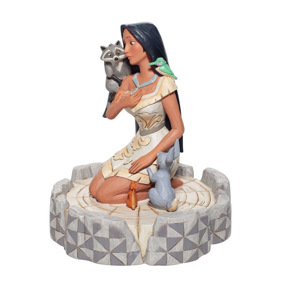 Figures & Figurines * | Disney Jim Shore Traditions White Woodland Pocahontas Crazy Deals