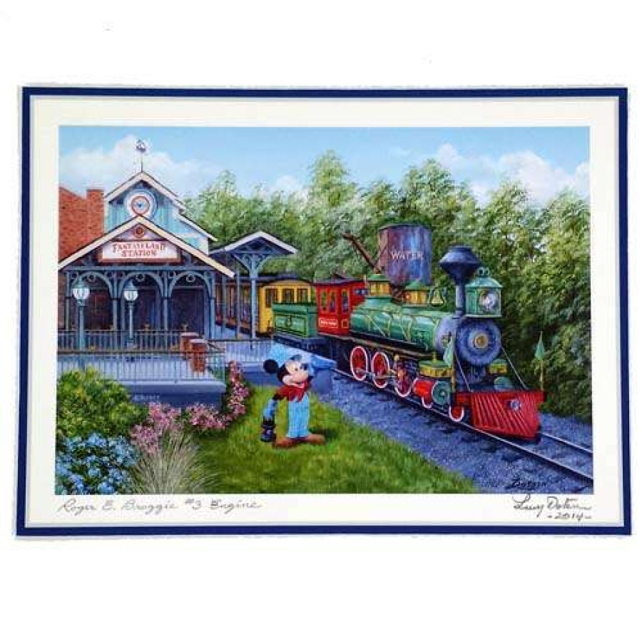 Prints And Signs * | Online Disney Artist Print Larry Dotson Roger E. Broggie #3 Engine