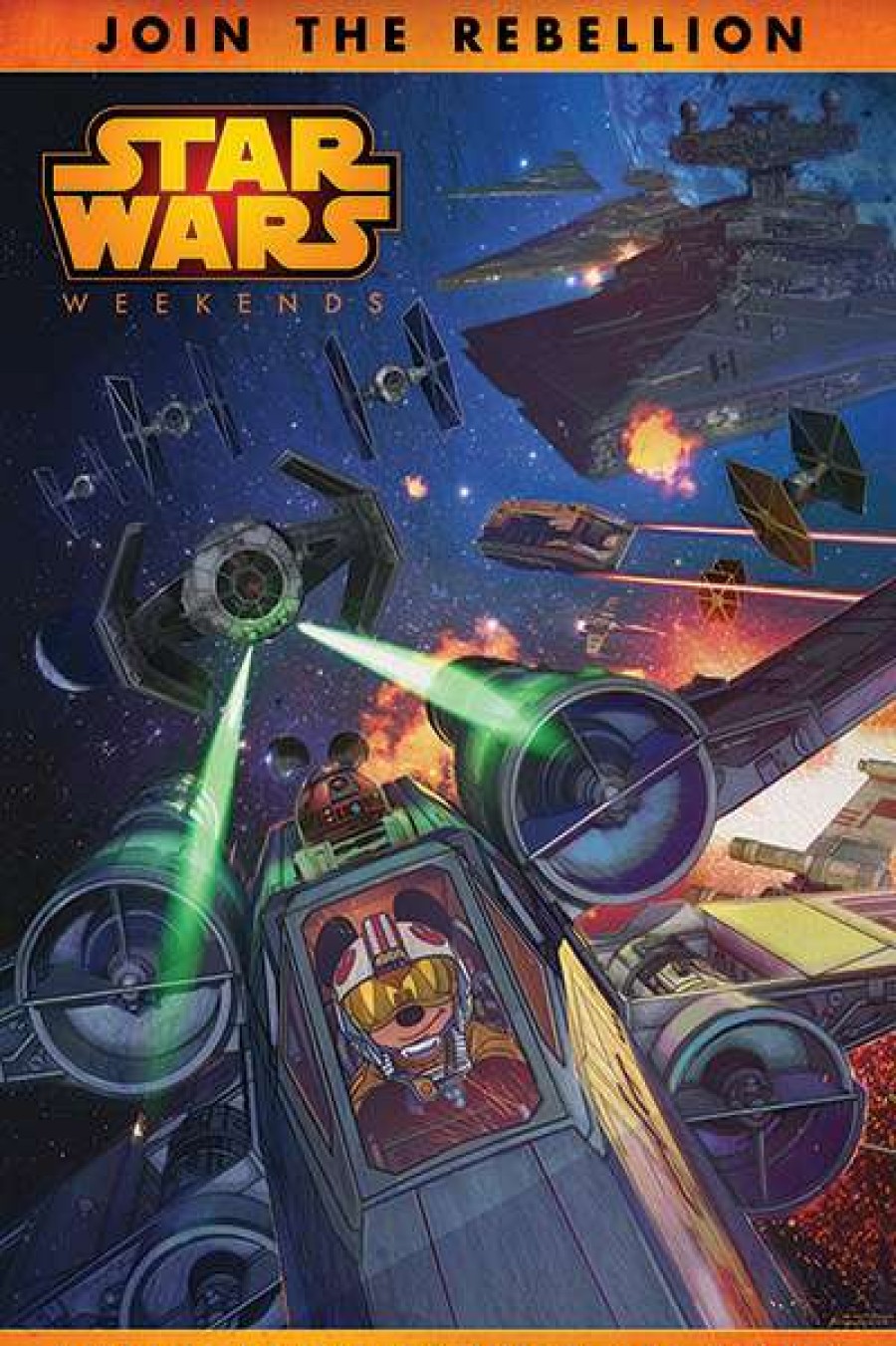 Prints And Signs * | Shop Disney Wall Poster Star Wars Weekends 2014 Logo