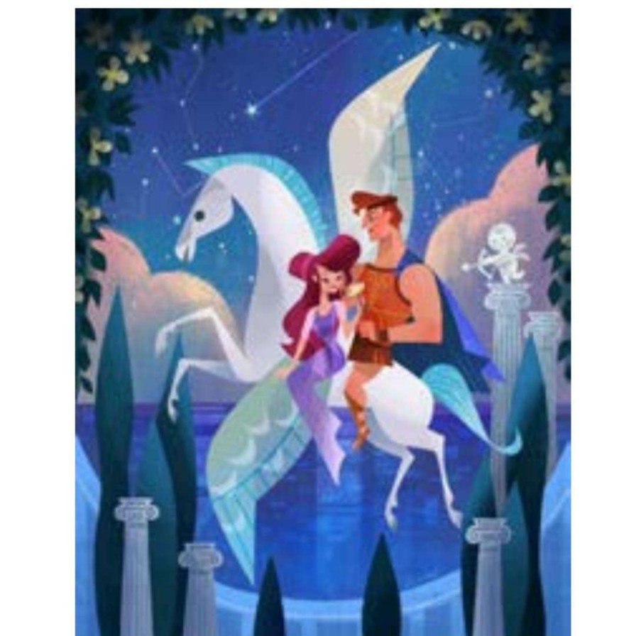 Prints And Signs * | Clearance Disney Print Hercules And Meg By Joey Chou