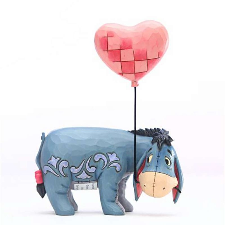 Figures & Figurines * | Disney Traditions By Jim Shore Figurine Eeyore With A Heart Balloon Online Store