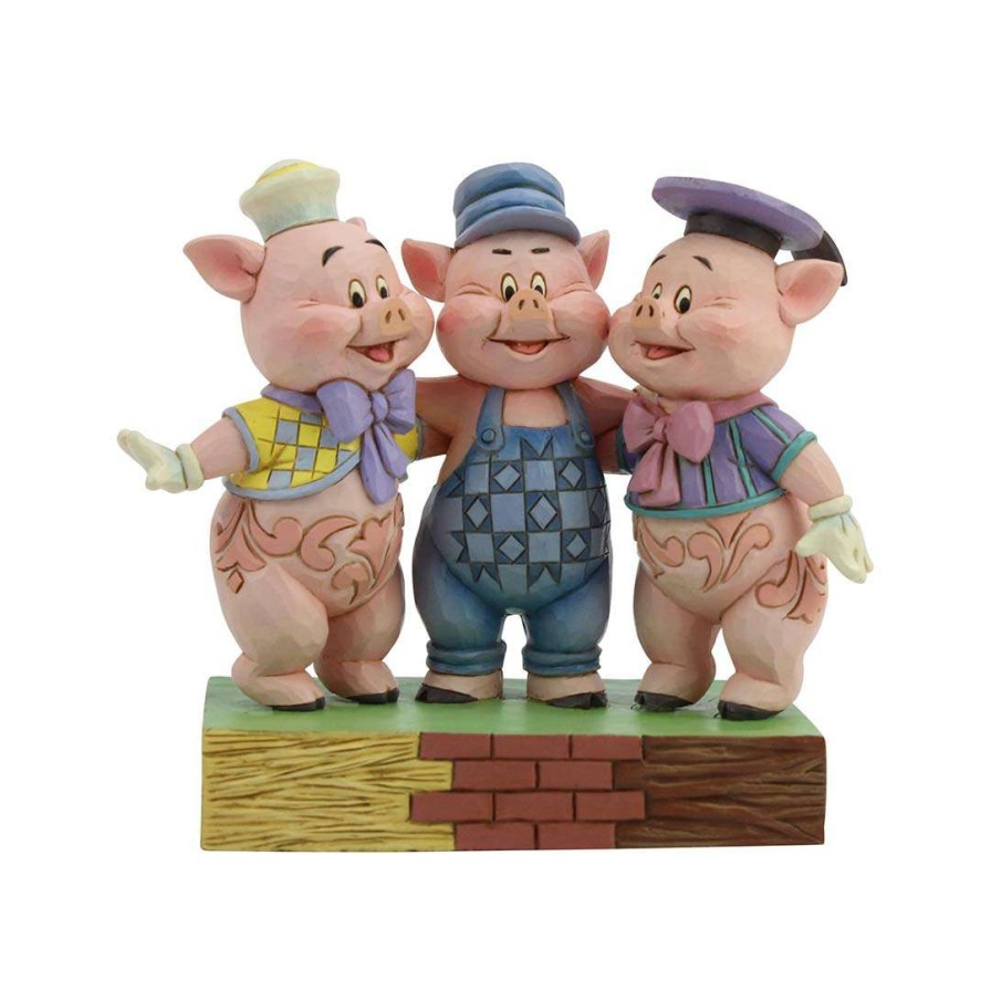 Figures & Figurines * | Disney Traditions By Jim Shore Figure Three Little Pigs Classical