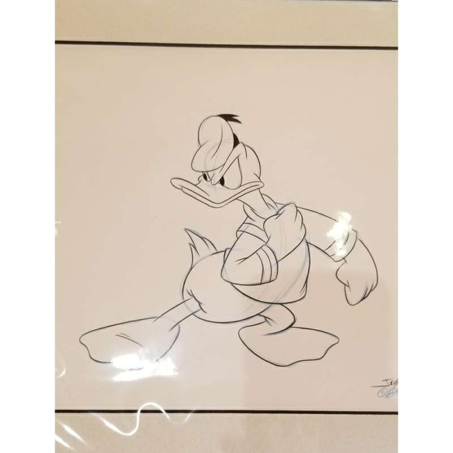 Prints And Signs * | Disney Customized Artist Sketch 1 Character Donald Duck Angry Discount