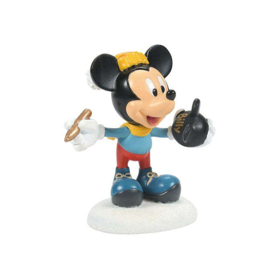 Figures & Figurines * | Disney Village Figure Mickey'S Finishing Touch Top Sell