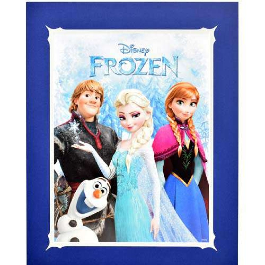 Prints And Signs * | Sale Disney Frozen Print Princess Elsa, Princess Anna, Kristoff, And Olaf