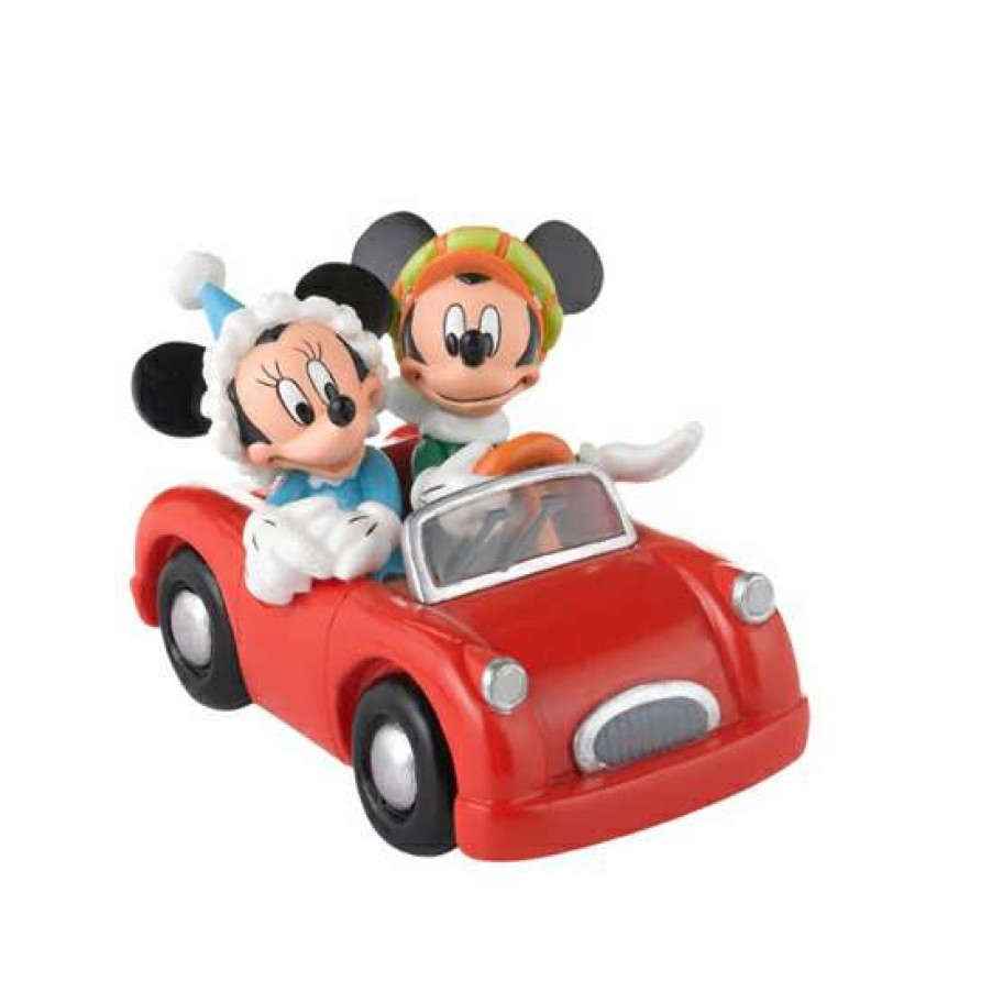 Figures & Figurines * | Department 56 Disney Village Mickey And Minnie'S Holiday Drive Outlet Sale