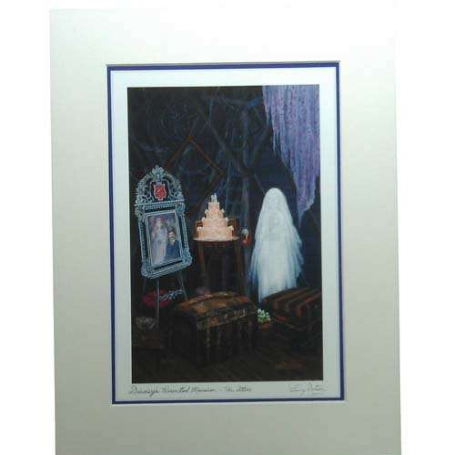 Prints And Signs * | Disney Artist Print Larry Dotson Disney'S Haunted Mansion Attic Free Delivery