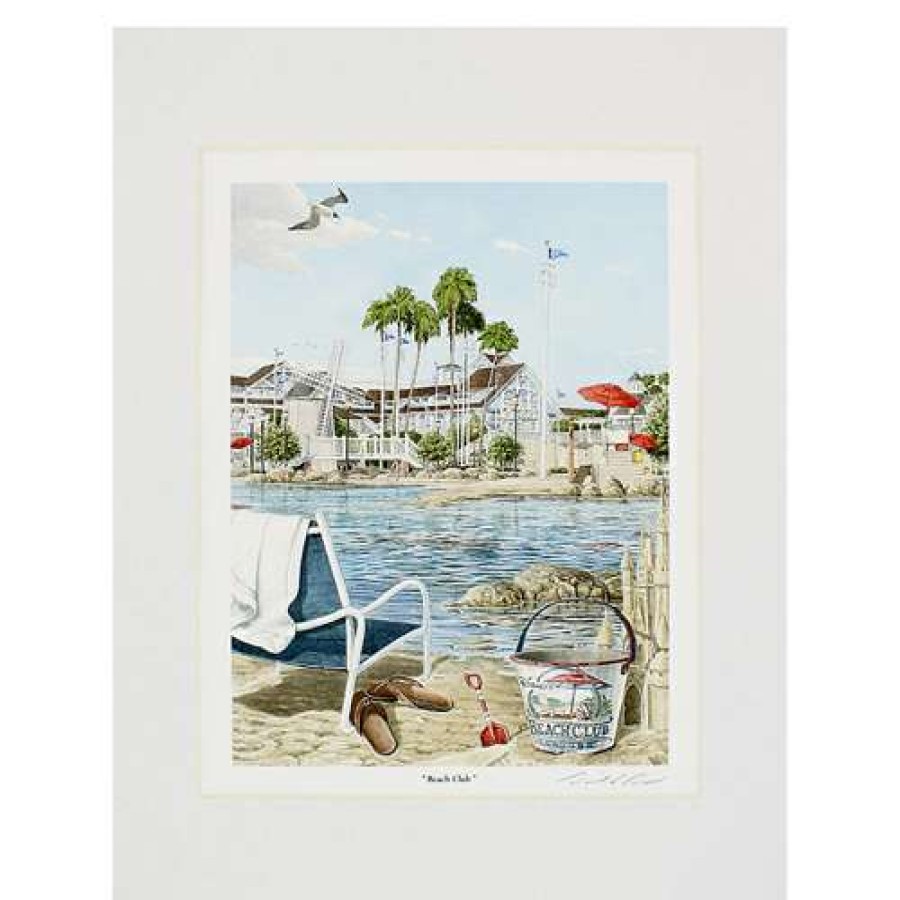 Prints And Signs * | Hot Sale Disney Artist Print David Doss Beach Club Resort