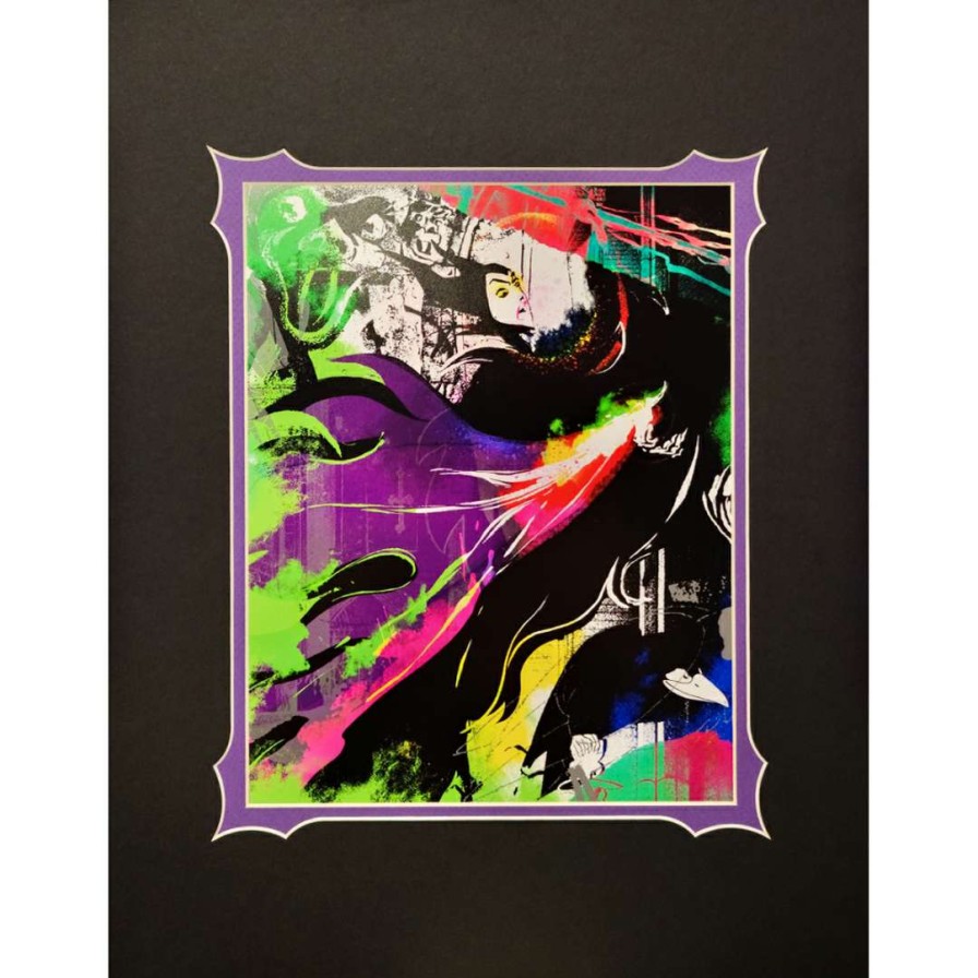 Prints And Signs * | Store Disney Artist Print Chuck Anderson Maleficent