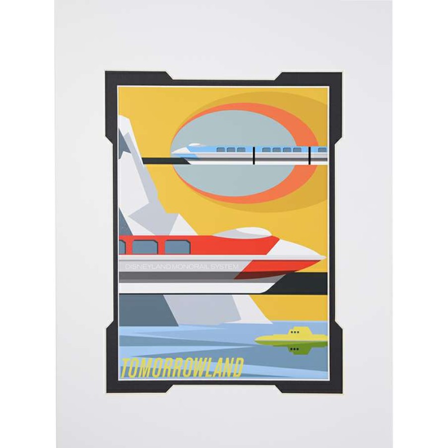 Prints And Signs * | Hot Sale Disney Artist Print Monorail System Michael Murphy