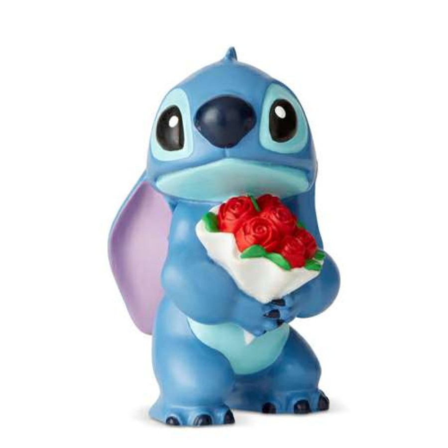 Figures & Figurines * | Disney Showcase Collection Mini Figure Stitch With Flowers Special Offers