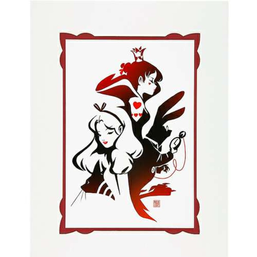 Prints And Signs * | Discount Disney Deluxe Artist Print Alice'S World By Sho Murase