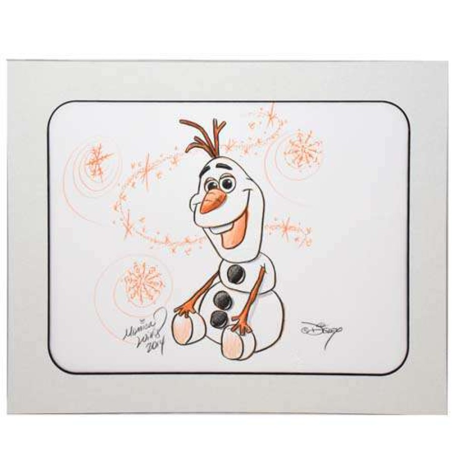 Prints And Signs * | Disney Customized Artist Sketch 1 Character Frozen Olaf Sitting Down Classical