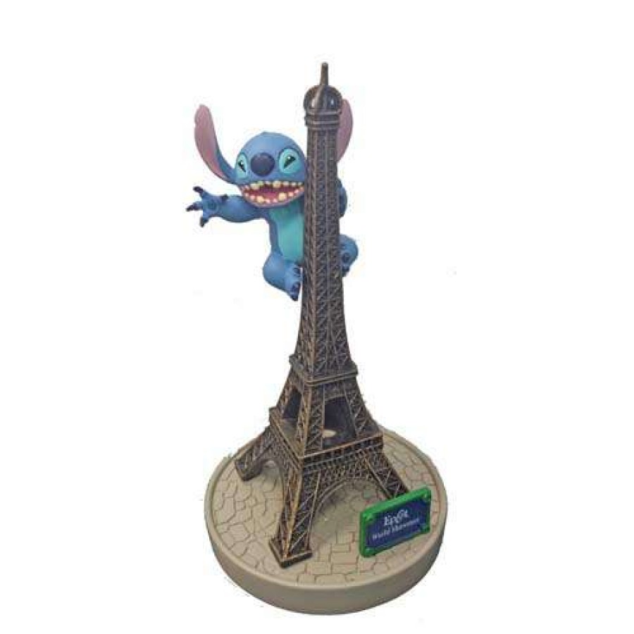 Figures & Figurines * | Disney Figurine Stitch Eiffel Tower Free Delivery