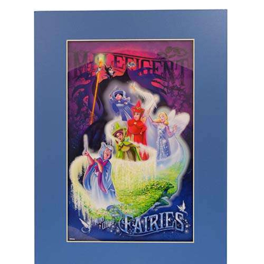 Prints And Signs * | Best Sellers Disney Laser Cel Maleficent And Other Fairies