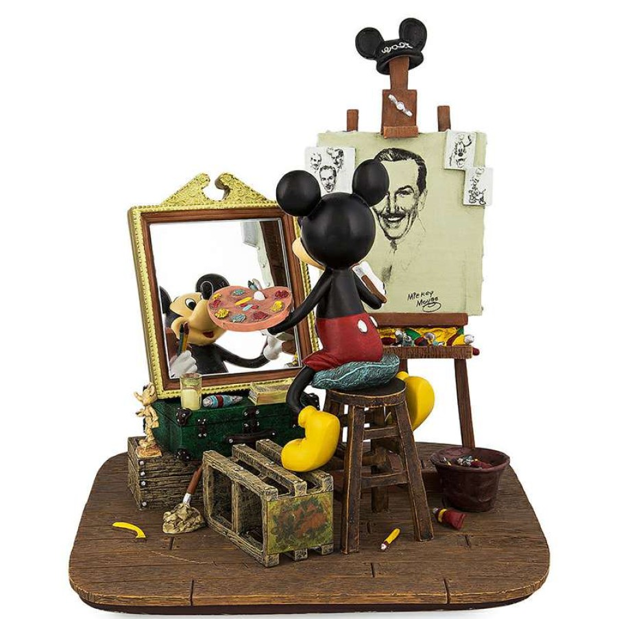 Figures & Figurines * | Disney Mickey Figurine Self Portrait Mickey Mouse And Walt Disney Discount