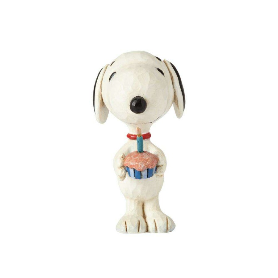 Figures & Figurines * | Disney Best Sellers Peanuts By Jim Shore Snoopy Birthday Mini