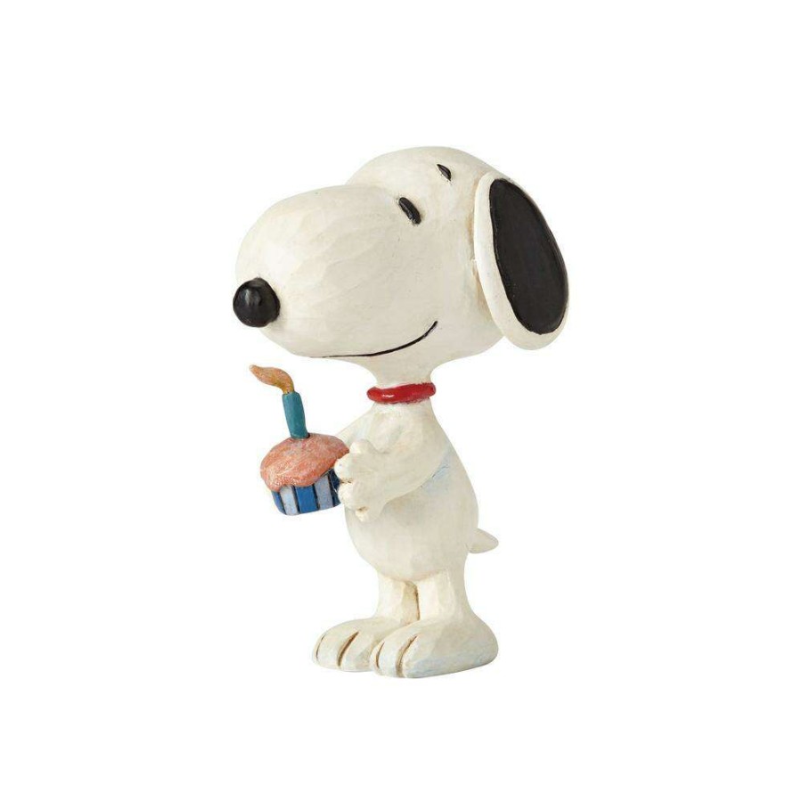 Figures & Figurines * | Disney Best Sellers Peanuts By Jim Shore Snoopy Birthday Mini