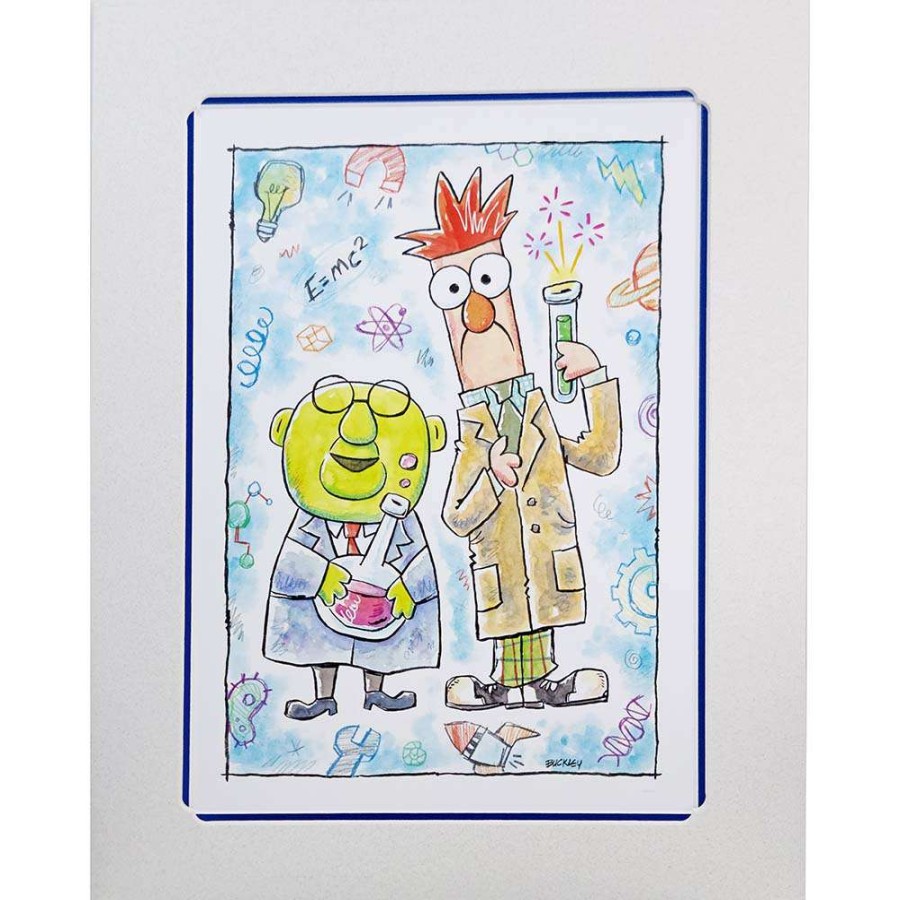 Prints And Signs * | Clearance Disney Print David Buckley Bunson And Beaker