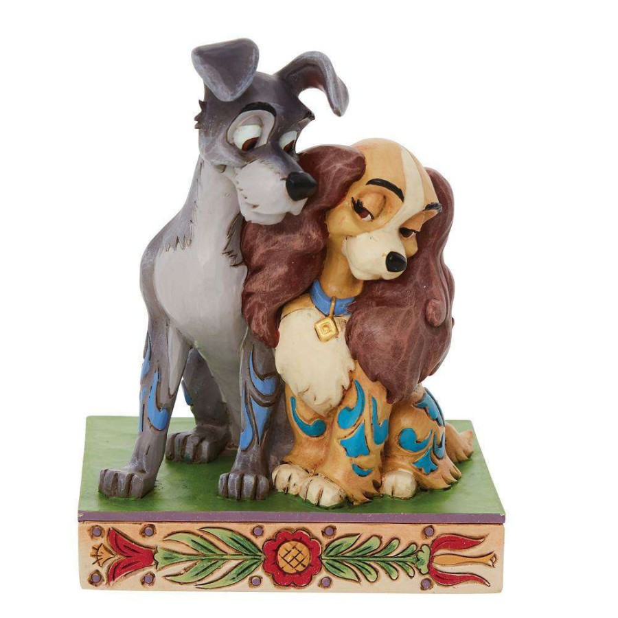 Figures & Figurines * | Attractive Disney Traditions Figurine Lady And The Tramp