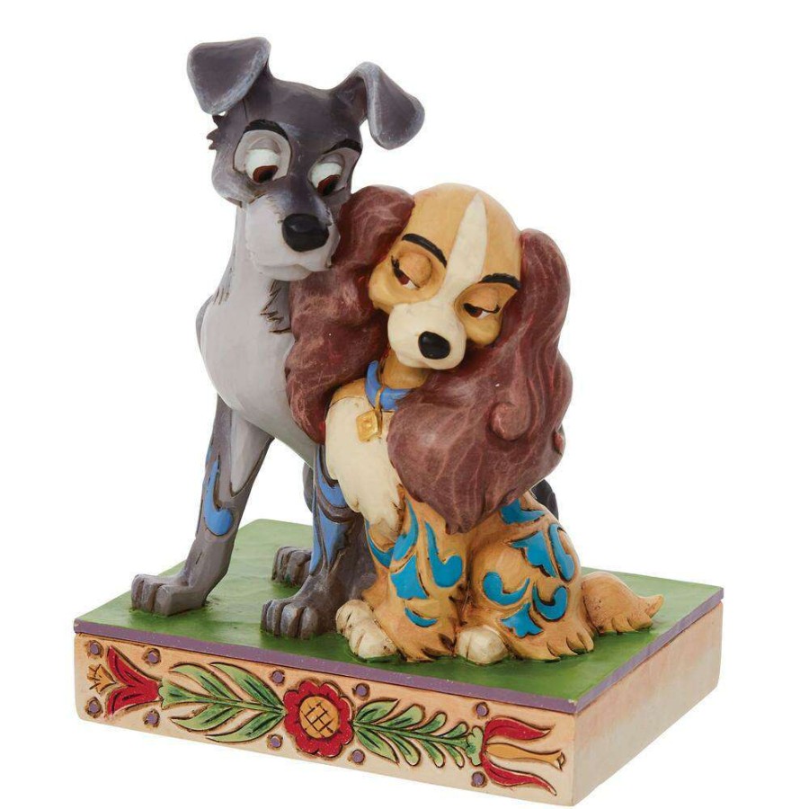 Figures & Figurines * | Attractive Disney Traditions Figurine Lady And The Tramp